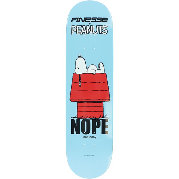 Finesse Skateboards Peanuts No Not Today Skateboard Deck - 8.12