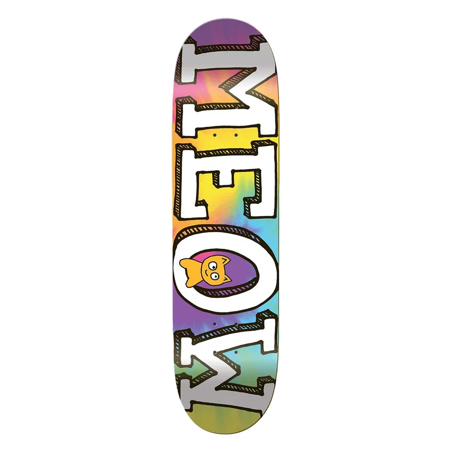 Meow Skateboards Tie Dye Logo Mini Deck 7.0