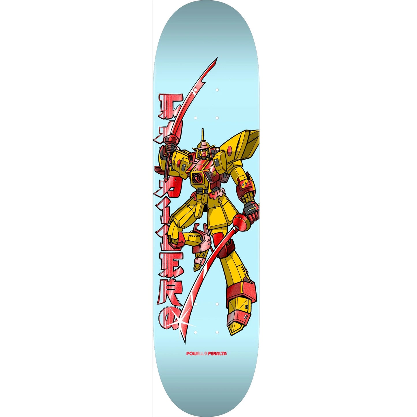 Powell Caballero Gundam Light Blue/Red Foil Deck 8.5