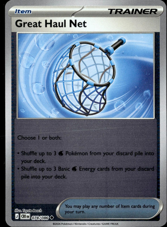 Great Haul Net 078/086 Uncommon Chaos Rising Pokemon Reverse Holo Near Mint