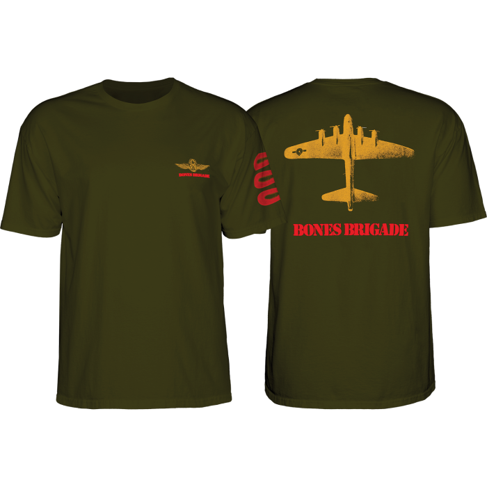 Bones Brigade Bomber Shirt- Military Green