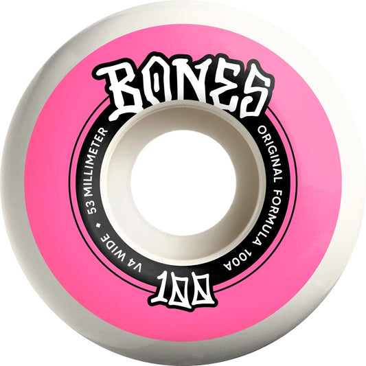 Bones 100s OG Formula Widecuts v4 53mm 100a (Set of 4)