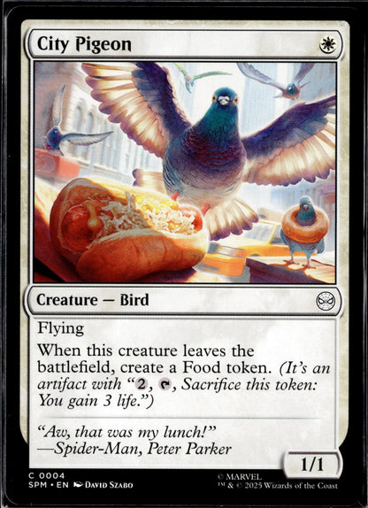 City Pigeon 4 Common Marvel's Spider-Man Magic: The Gathering Near Mint