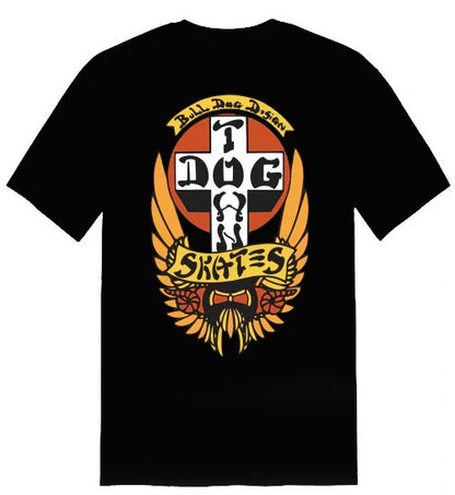 Dogtown Og Bull Dog Orange Wings T-Shirt