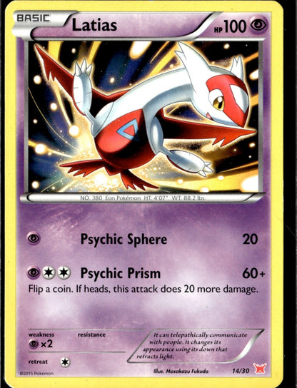 Latias (#14 Non-Holo) Common XY Trainer Kit: Latias & Latios 14/30 LP