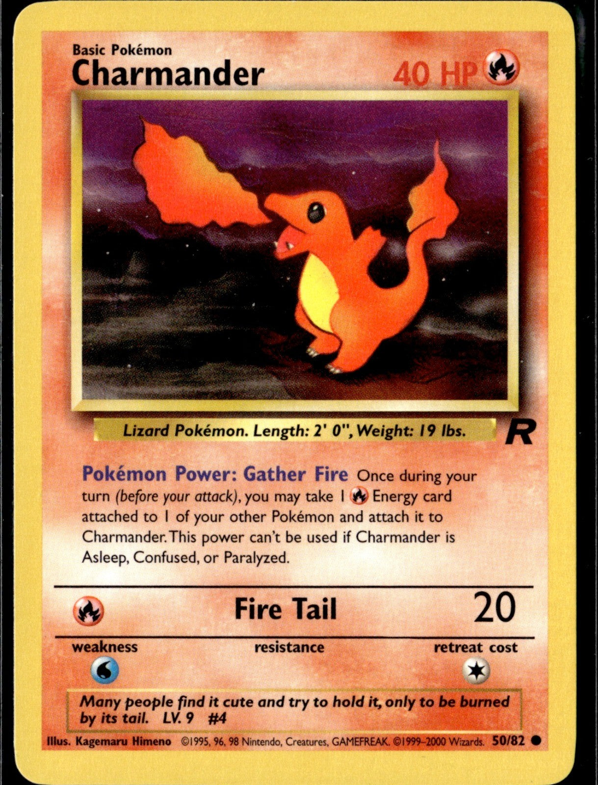 Charmander Unlimited Common Team Rocket 50/82 LP