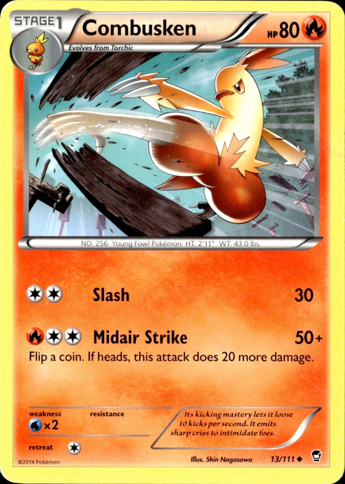 Combusken Uncommon XY - Furious Fists 13/111 LP