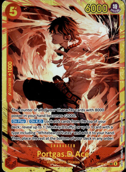 Portgas.D.Ace (118) Foil SEC The Time of Battle OP16-118 NM
