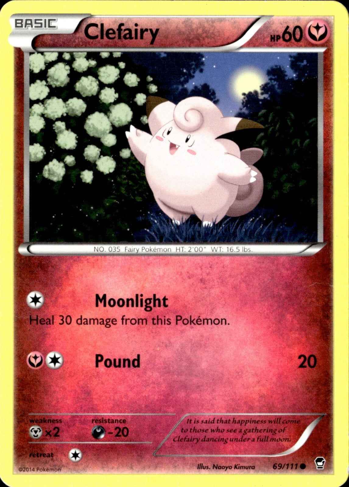 Clefairy (69) Common XY - Furious Fists 69/111 LP