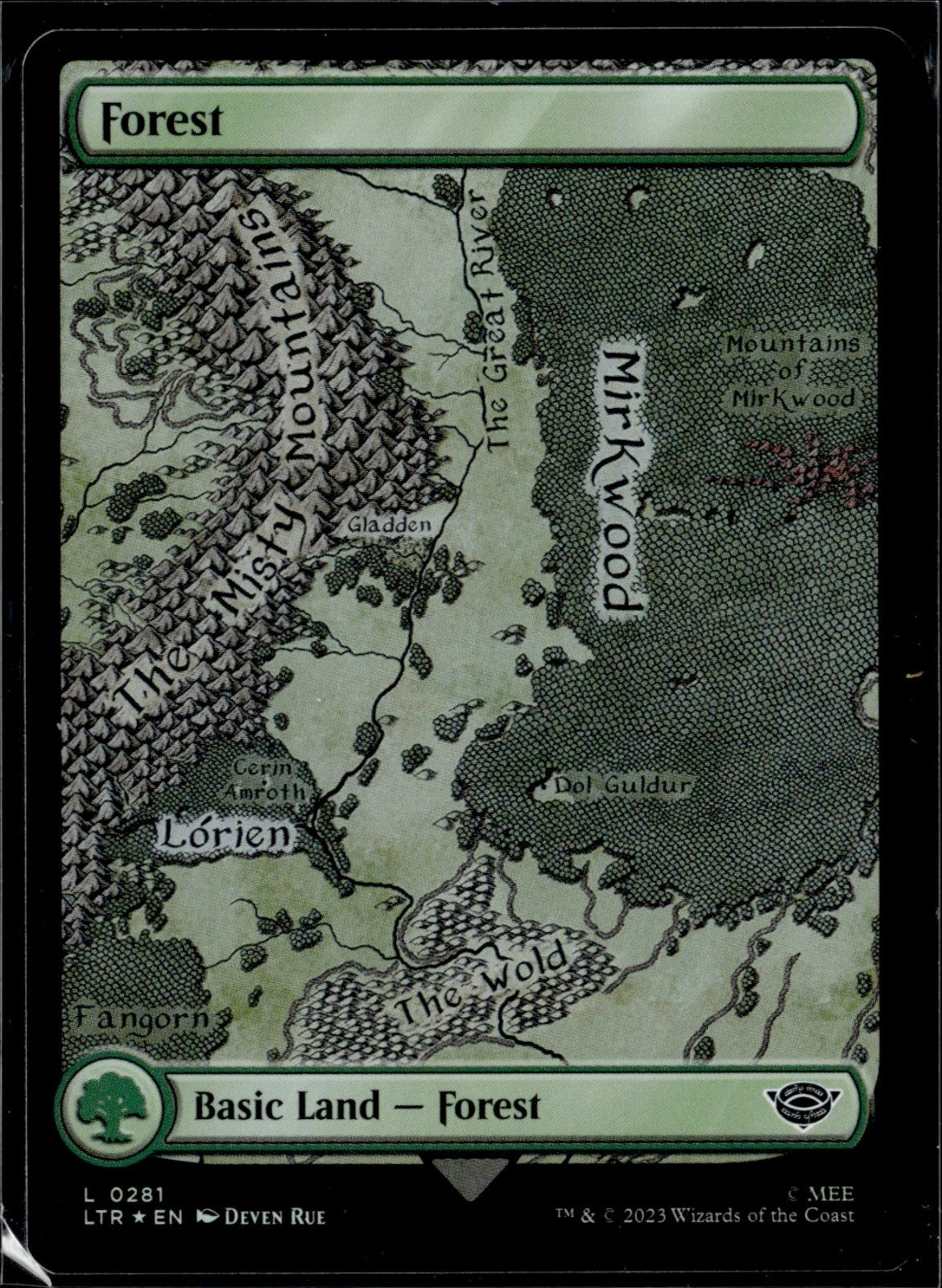 Forest (0281) Foil L Universes Beyond: The Lord of the Rings: Tales of Middle-ea