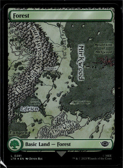 Forest (0281) Foil L Universes Beyond: The Lord of the Rings: Tales of Middle-ea