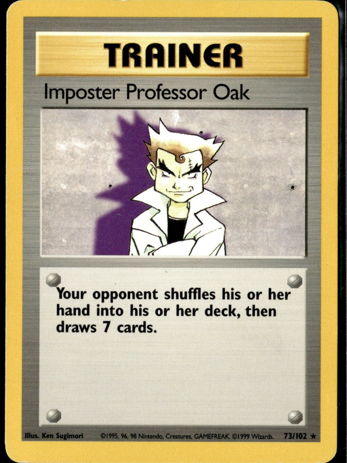 Imposter Professor Oak Rare Base Set 2 102/130 NM