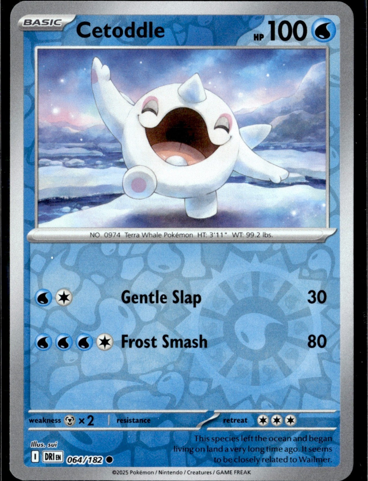 Cetoddle Reverse Holo Common SV10: Destined Rivals 064/182 NM