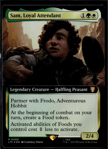 Sam, Loyal Attendant (Extended Art) Foil M Commander: The Lord of the Rings: Tal