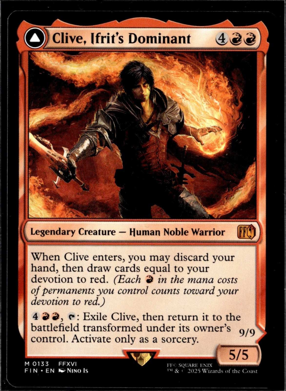 Clive, Ifrit's Dominant M FINAL FANTASY 133 NM