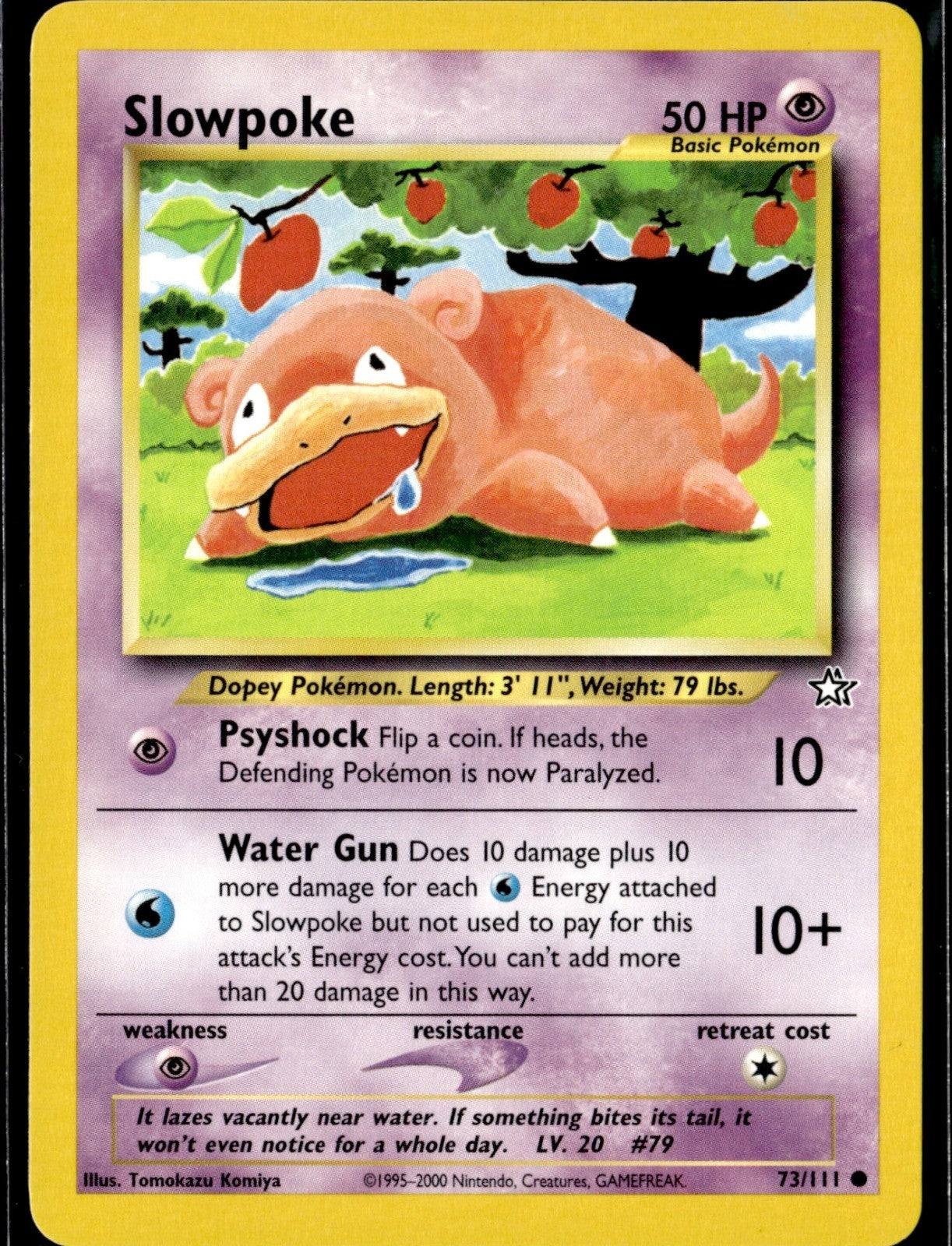 Slowpoke Unlimited Common Neo Genesis 073/111 NM