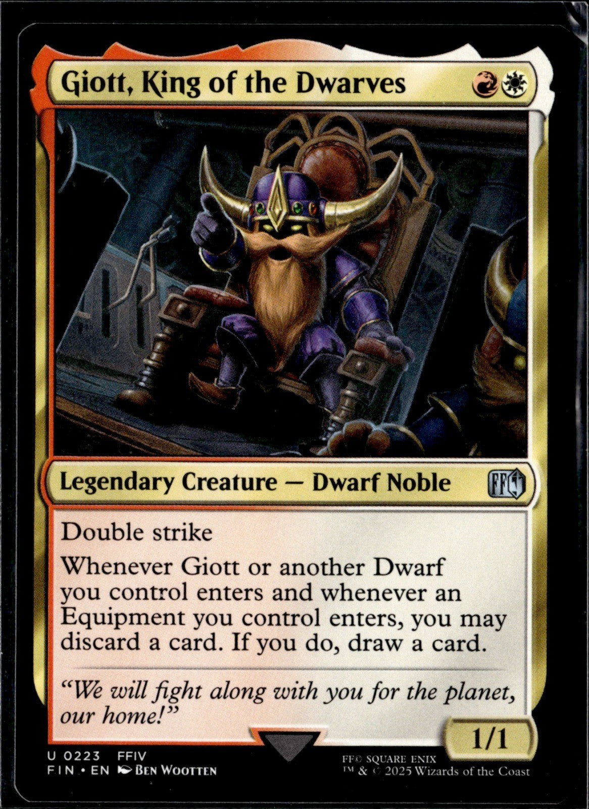 Giott, King of the Dwarves U FINAL FANTASY 223 NM