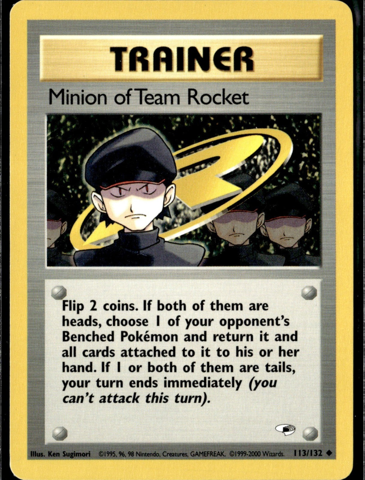 Minion of Team Rocket Unlimited Uncommon Gym Heroes 113/132 NM