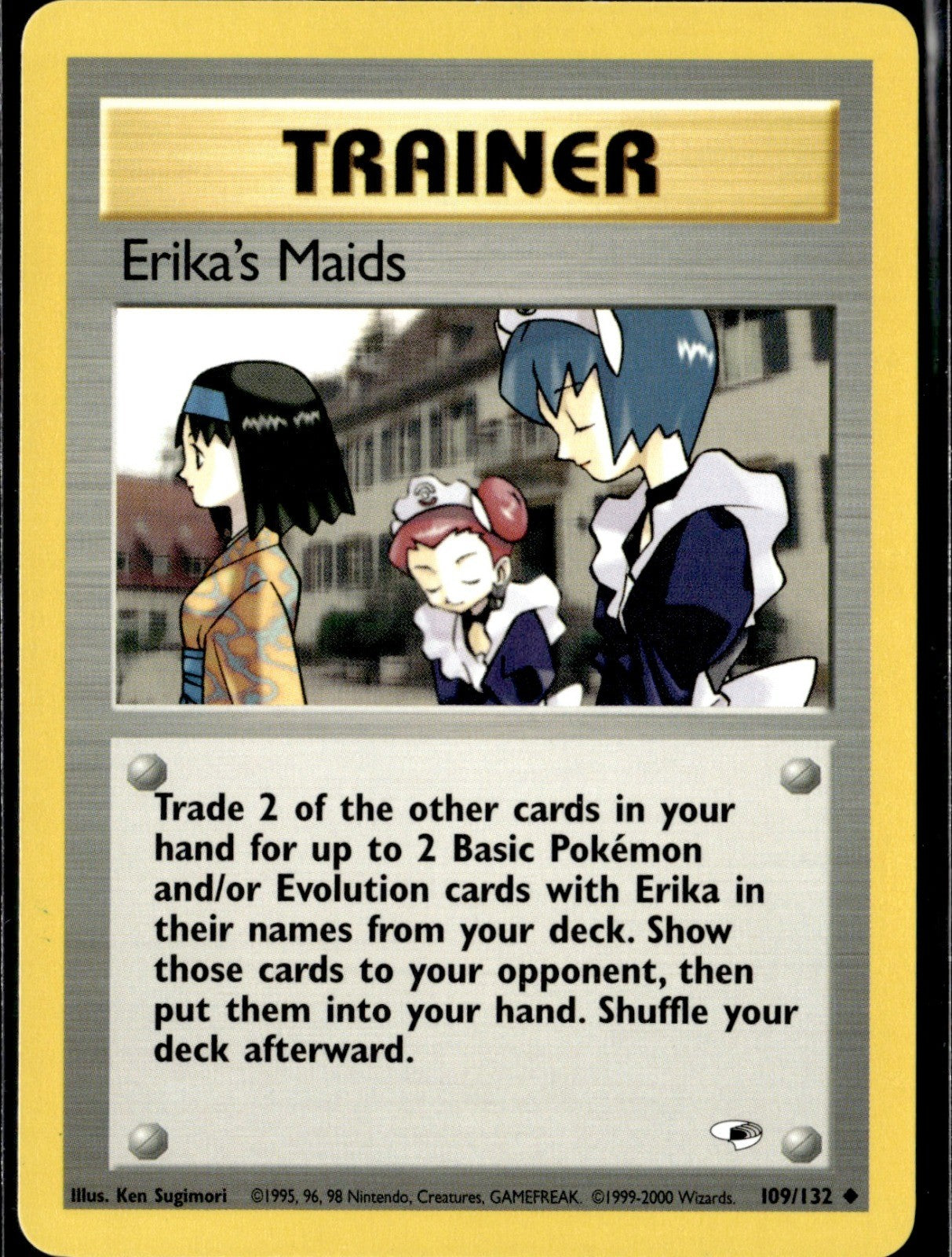 Erika's Maids Unlimited Uncommon Gym Heroes 109/132 NM