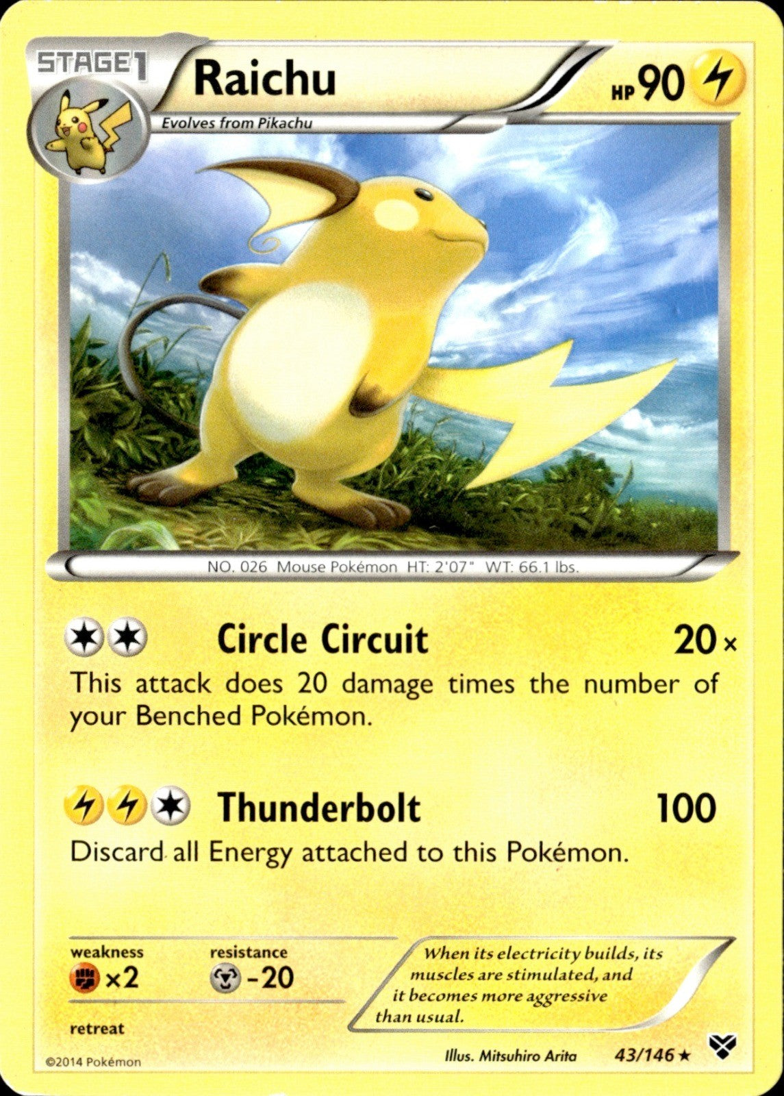 Raichu Holo Rare Generations 27/83 LP
