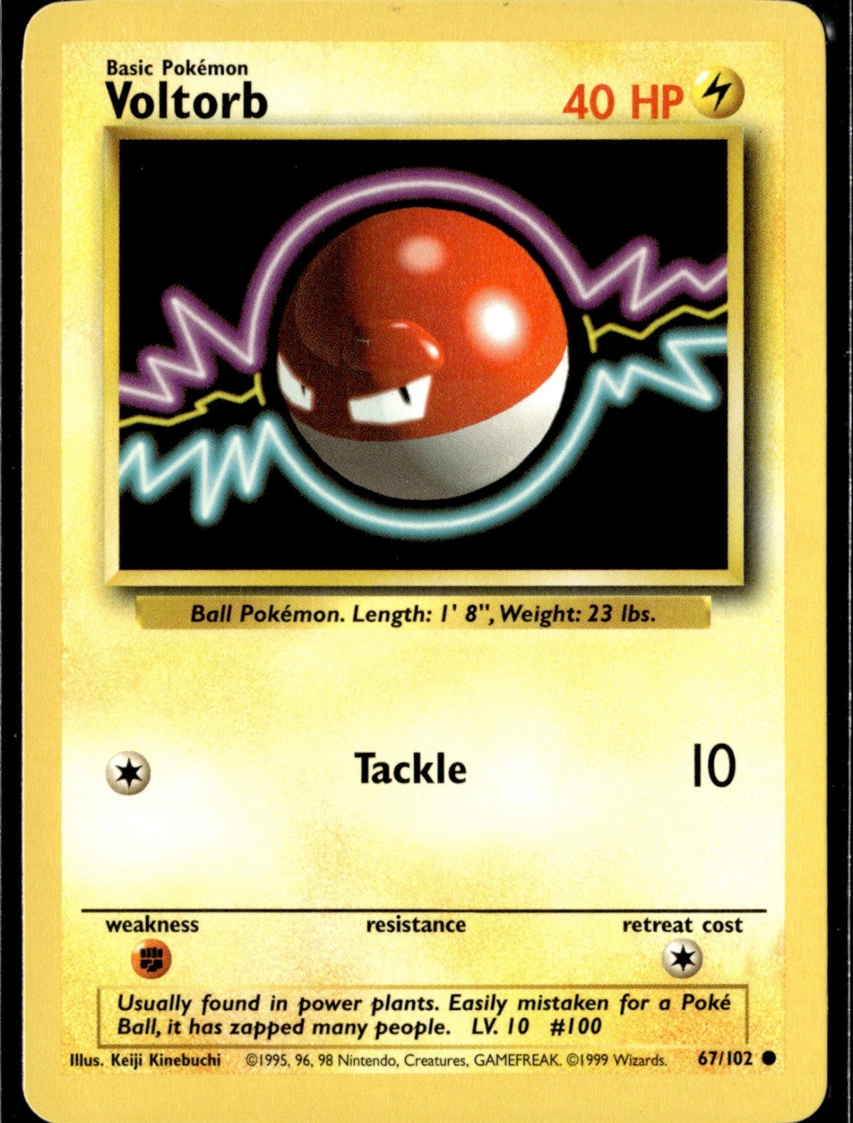 Voltorb Common Base Set 067/102 NM