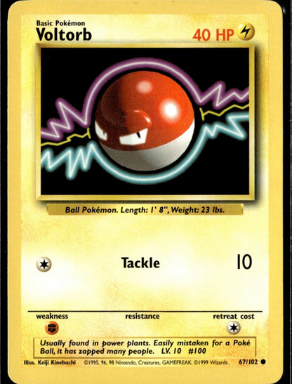 Voltorb Common Base Set 067/102 NM