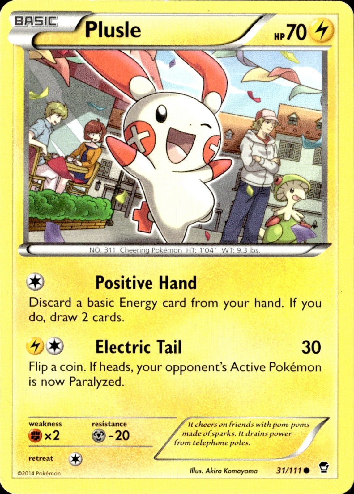 Plusle Common XY - Furious Fists 31/111 LP