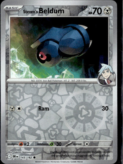 Steven's Beldum Reverse Holo Common SV10: Destined Rivals 143/182 NM