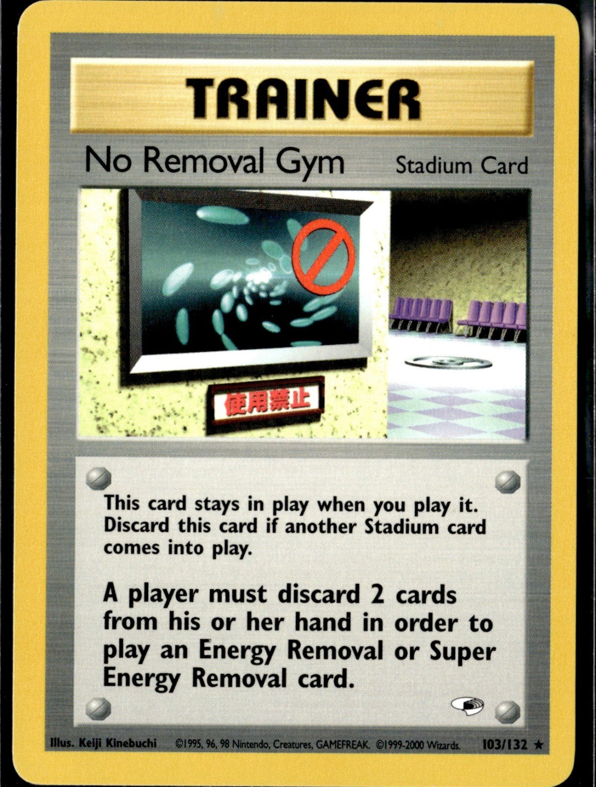 No Removal Gym Unlimited Rare Gym Heroes 103/132 NM