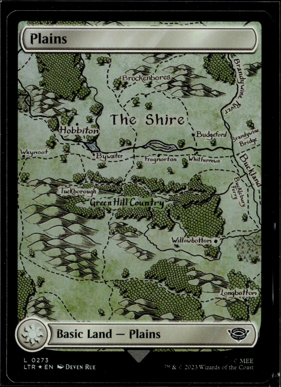 Plains (0273) Foil L Universes Beyond: The Lord of the Rings: Tales of Middle-ea