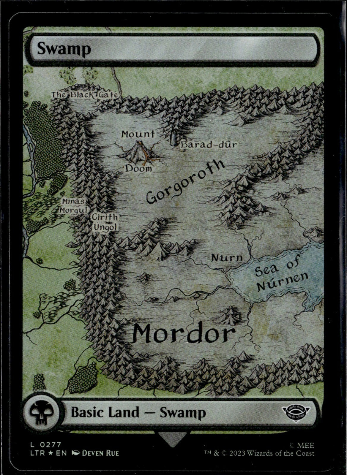 Swamp (0277) Foil L Universes Beyond: The Lord of the Rings: Tales of Middle-ear