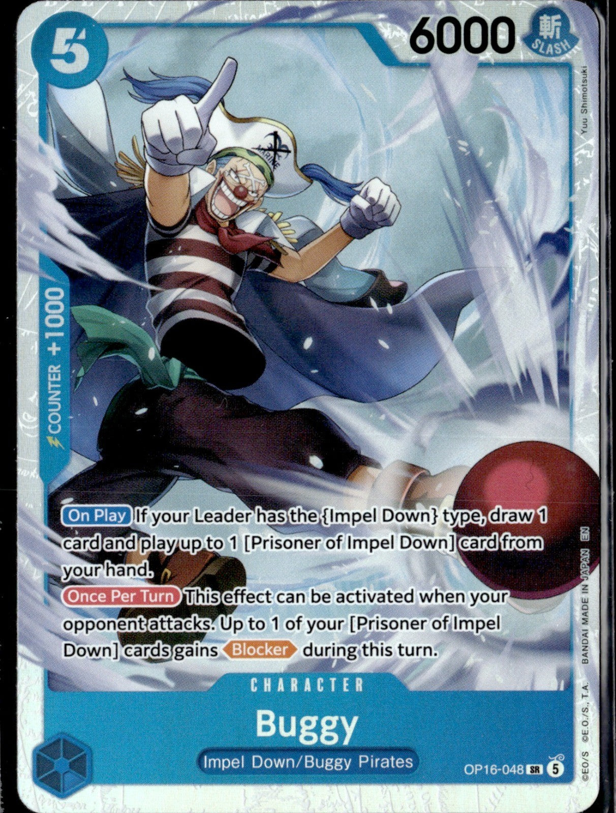 Buggy (048) Foil SR The Time of Battle OP16-048 NM