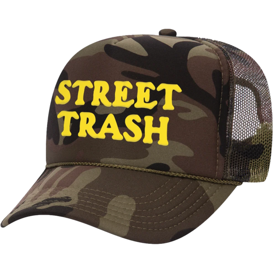 Death Wish Street Trash Trucker Hat - Camo