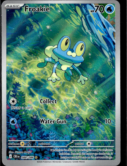 Froakie 088/086 Holo Illustration Rare Chaos Rising Pokemon Near Mint