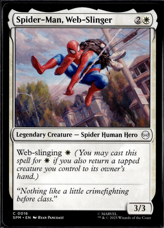 Spider-Man, Web-Slinger 16 Common Marvel's Spider-Man Magic: The Gathering NM