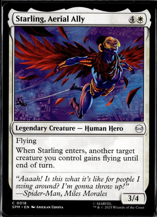 Starling, Aerial Ally 18 Common Marvel's Spider-Man Magic: The Gathering NM