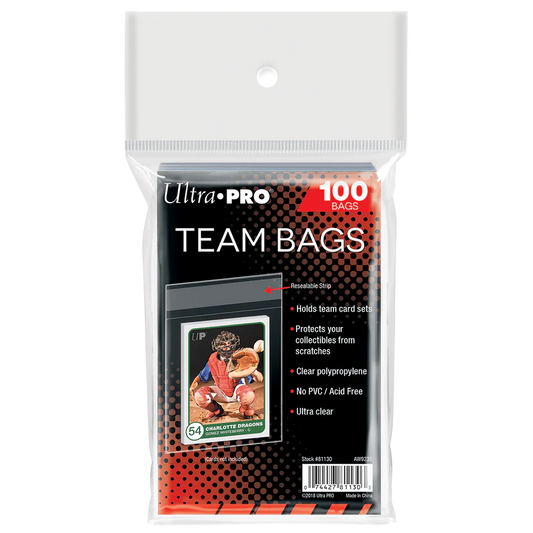 Team Bags Resealable Sleeves (100ct)