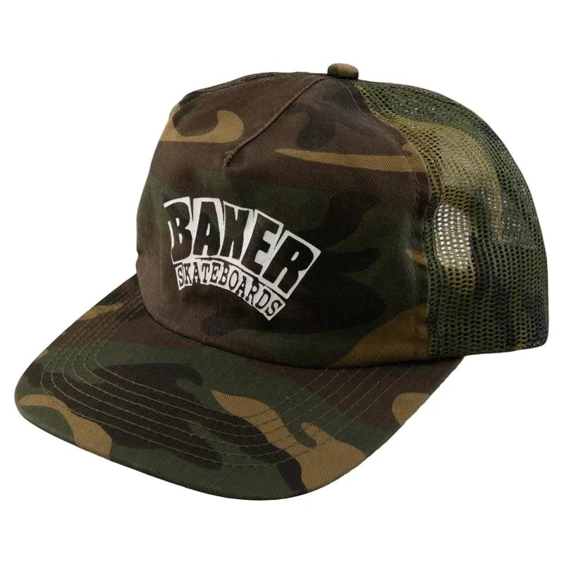 Baker Arch Logo Trucker Hat - Camo